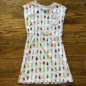 Hanna Andersson lavender purple girl dress pineapple 120 6-7